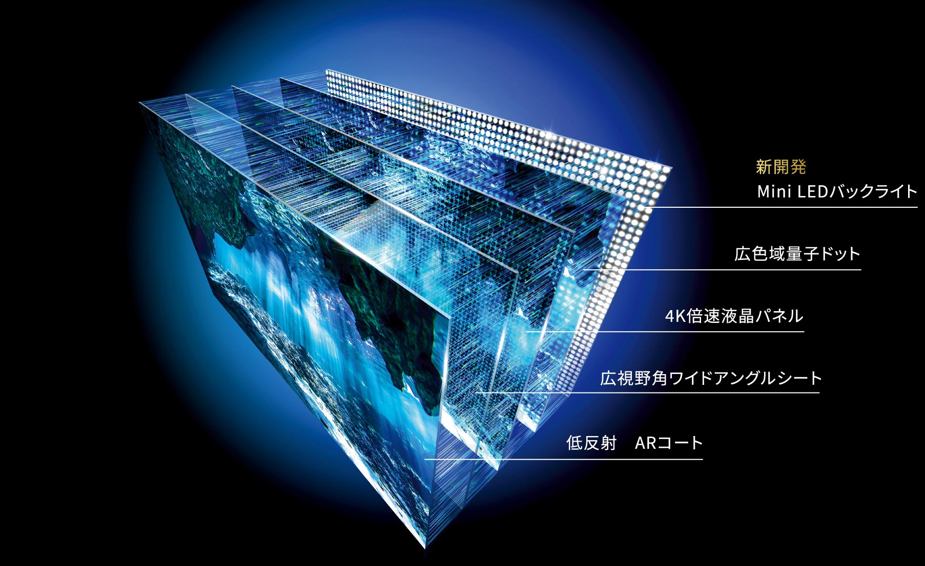 Mini LED液晶パネルモジュール イメージ